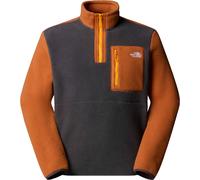 The North Face - Men's half-zip Fleeces - M Yumiori 1/4 Zip Asphalt Grey Burnt Umber Summit Gold for Men - Size XL - Brown Brown XL