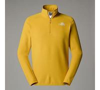 The North Face Men's 100 Glacier 1/4 Zip Sweatshirt, Turmeric, M