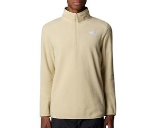 The North Face Men's 100 Glacier 1/4 Zip Sweatshirt, Zion Orange/Concrete Grey, XL