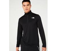 THE NORTH FACE Mens 24/7 1/4 Zip Tee - Black, Black, Size L, Men Black