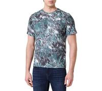 The North Face Men's 24/7 S/S Reg AOP T-Shirt, Deep Nori Trail Grid Pr, L