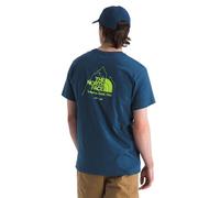 THE NORTH FACE - Men's Biner Graphic 4 T-Shirt - Standard Fit Tee - Crew Neck - Shady Blue, XXL