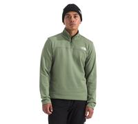 The North Face Men's Cedar Trail Grid Fleece Quarter Zip Jacket - Soft Fleece Jacket, Reinforced Binding on Collar & Cuffs, Bark Mist, Medium