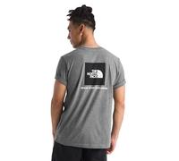 THE NORTH FACE Men's Core Box NSE Short Sleeve Tee | Branded T-Shirt with a Ribbed Collar, Tnf Mid Grey Heather, Large