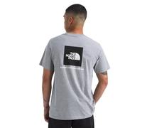 THE NORTH FACE Men's Core Box NSE Short Sleeve Tee | Branded T-Shirt with a Ribbed Collar, Tnf Pale Grey Heather, S