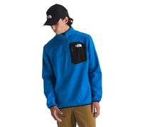 The North Face Men's Crest 1/4 Zip Sweatshirt, Hero Blue/Tnf Black, M