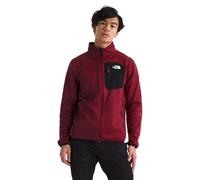 The North Face Men's Crest Full Zip Fleece Jacket, Garnet Red/Tnf Black, M