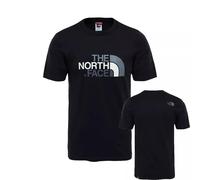 The North Face Men's Easy T-Shirt Black Classic Comfort with Iconic Branding