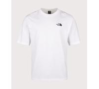 THE NORTH FACE Mens Short Sleeve Essential Oversize Tee - White, White, Size S, Men White