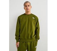 The North Face Mens Essential Relaxed Crew Sweatshirt- Khaki, Khaki, Size M, Men Khaki