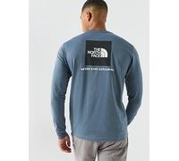 The North Face Mens Evolution Box Long Sleeve T-Shirt, Blue, Size L, Men Blue