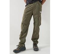 The North Face Mens Exploration Tapered Regular Convertible Trousers, Green, Size 34, Men Green