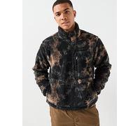 The North Face Mens Extreme Pile 2 Print Pullover Jacket- Black, Black, Size M, Men Black