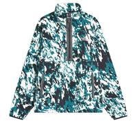 The North Face Men's Fleeski 1/4 Zip Sweatshirt, Deep Nori Trail Grid Fl, L