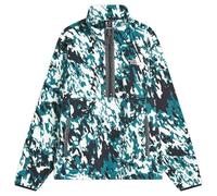 The North Face Men's Fleeski 1/4 Zip Sweatshirt, Deep Nori Trail Grid Fl, M