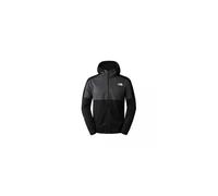 THE NORTH FACE Men's Full Zip Fleece T-Shirt, TNF Black-Asphalt Grey, M