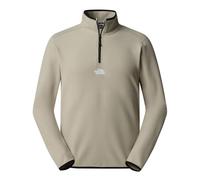 The North Face Men's Glacier 1/4 Zip - Embroidered Logo Sweatshirt, Clay Grey, M