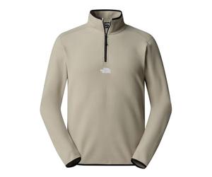 The North Face Men's Glacier 1/4 Zip - Embroidered Logo Sweatshirt, Clay Grey, M