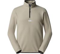 The North Face Men's Glacier 1/4 Zip - Embroidered Logo Sweatshirt, Clay Grey, XXL