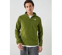 The North Face - Quarter-zip fleece for hiking - M Glacier Fleece 1/4 Zip Jacket Woodland Green for Men in Recycled Polyester - Size L Green L