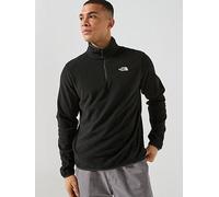 The North Face Men's Glacier Fleece 1/4 Zip Jacket, Black, Size 2Xl, Men Black