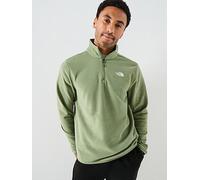 The North Face Men's Glacier Fleece 1/4 Zip Jacket - Khaki, Khaki, Size Xl, Men Khaki