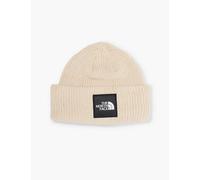 The North Face Mens Gravel/tnf Black Explore Brand-patch Knitted Beanie