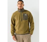 The North Face Mens Half Zip Zip Pocket Fleece Jacket, Green, Size S, Men Green