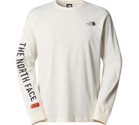 The North Face Men's L/S Varsity Graphic Shirt, White Dune, XS