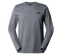 The North Face Mens Long Sleeve Simple Dome T-shirt Grey L