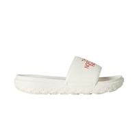 The North Face Men's M Never Stop Cush Slides, White Dune/Lava Red, 8