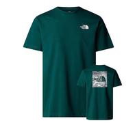 The North Face Mens Men’s Short Sleeve Redbox Celebration T-Shirt in Deep Green Cotton - Size Small