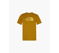 The North Face Mens Moss Green Easy Brand-print Cotton-blend Jersey T-shirt L