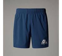 The North Face Men's Mountain 24/7 7In Graphic Reg Shorts, Shady Blue, S