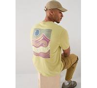 The North Face Mens Mountain Escape T-Shirt, Yellow, Size L, Men Yellow