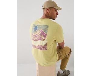 The North Face Mens Mountain Escape T-Shirt, Yellow, Size L, Men Yellow