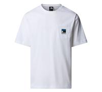 The North Face Mens Mountain Logo Relaxed Pocket T-Shirt White M