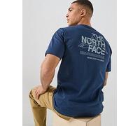 The North Face Mens Mountain Sketch Graphic T-Shirt, Navy, Size Xl, Men Navy
