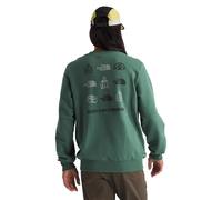 The North Face Men's Outdoor Graphic Crew Sweatshirt, Duck Green, XL