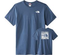 The North Face Men's Redbox Celebration T-Shirt Blue Classic Fit Heritage Style