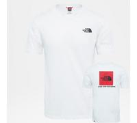 The North Face Men's Redbox Tee Short Sleeve Cotton T-Shirt White Red