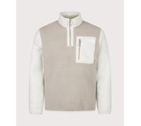 The North Face Mens Regular Fit Yumiori Quarter Zip Fleece - Colour: SM4 Stone Slab/Cumulus Cloud - Size: Small