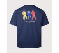 The North Face Mens Relaxed Fit Celebration TNF T-Shirt - Colour: 8K21 Summit Navy - Size: XL