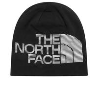The North Face Mens Tnfblack/tnfwhit Reversible Logo-woven Knitted Beanie