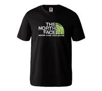 THE NORTH FACE Men's Rust 2 T-Shirts, TNF Black-led Yellow, XL
