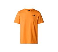 The North Face Men's S/S Box NSE T-Shirt, Digital Orange/White Du, XS