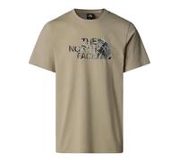 The North Face Men's S/S Easy Graphic Infill T-Shirt, Clay Grey/TNF Black 3D, XL