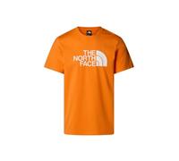 The North Face Men's S/S Easy T-Shirt, Digital Orange/TNF Whit, M