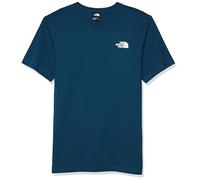 The North Face Men's S/S Redbox T-Shirt, Midnight Petrol/TNF Red, XL
