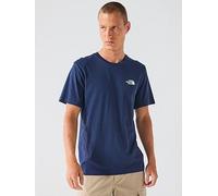 The North Face Men's S/S Simple Dome Tee - Navy, Navy, Size M, Men Navy